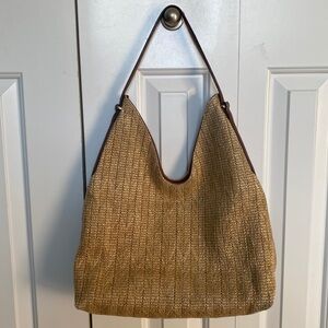 Donating soon I.N.C International Concepts Woven Faux Leather Shoulder Bag Purse